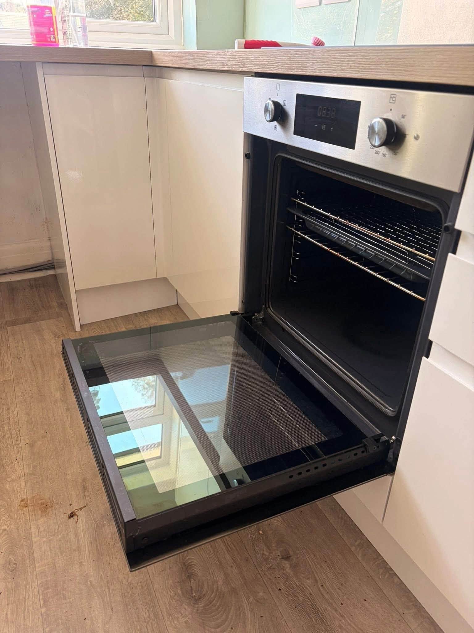 A deep-cleaned oven
